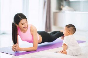 Thời gian thích hợp để mẹ tập thể dục giảm cân sau sinh
